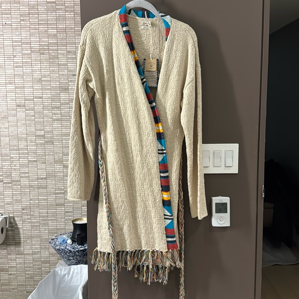 Faherty Crow Stripe Duster NWT